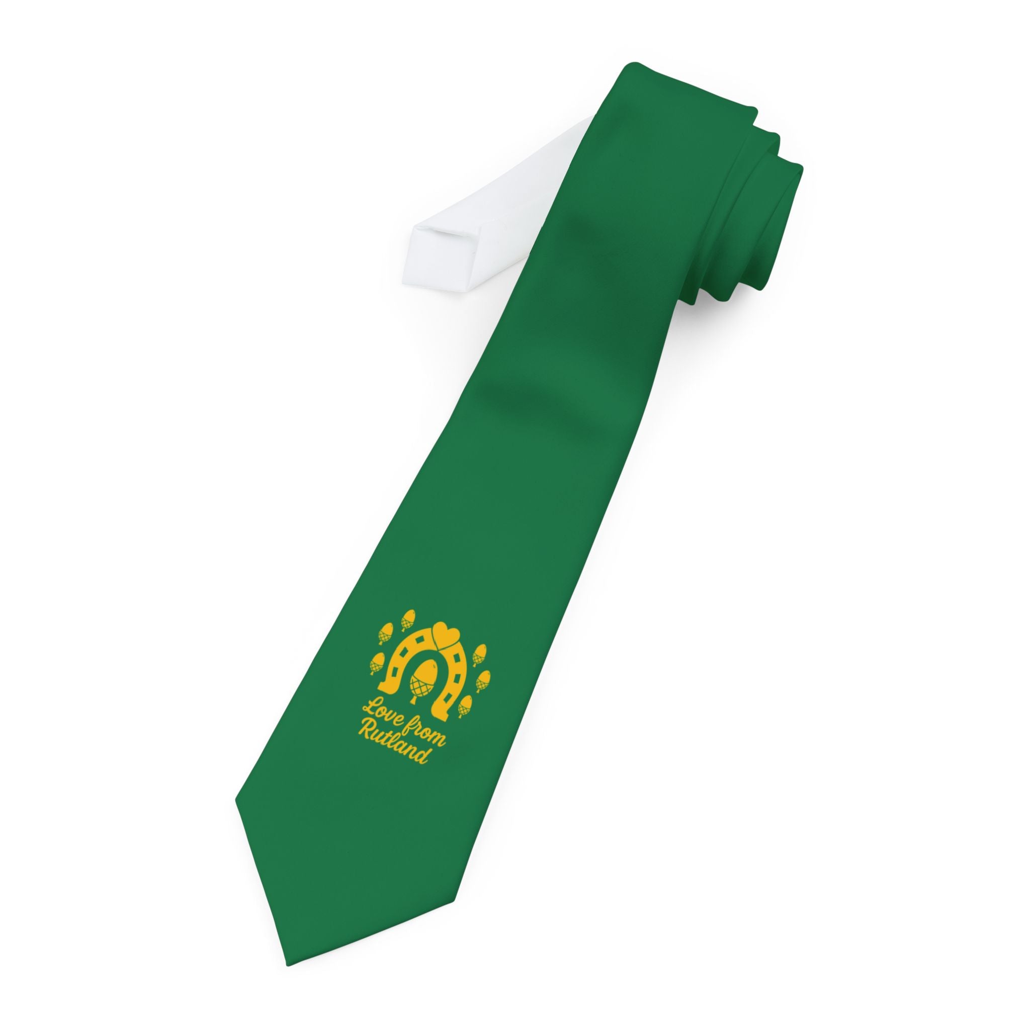 Classic Logo Green Love From Rutland Necktie