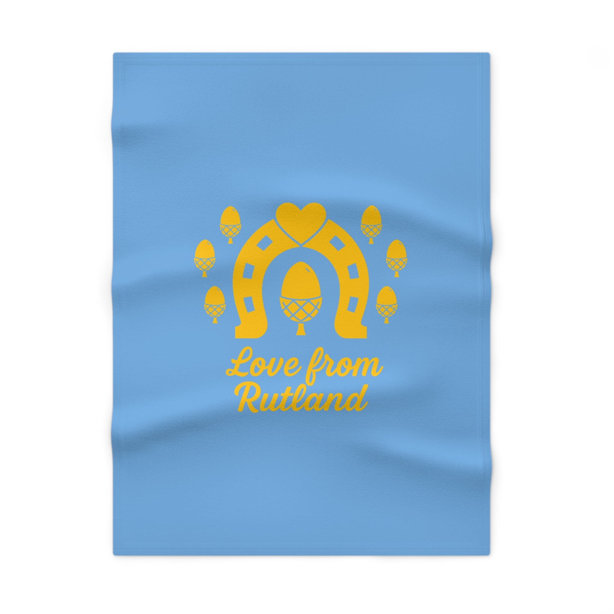 Classic Logo Soft Fleece Baby Blue Blanket
