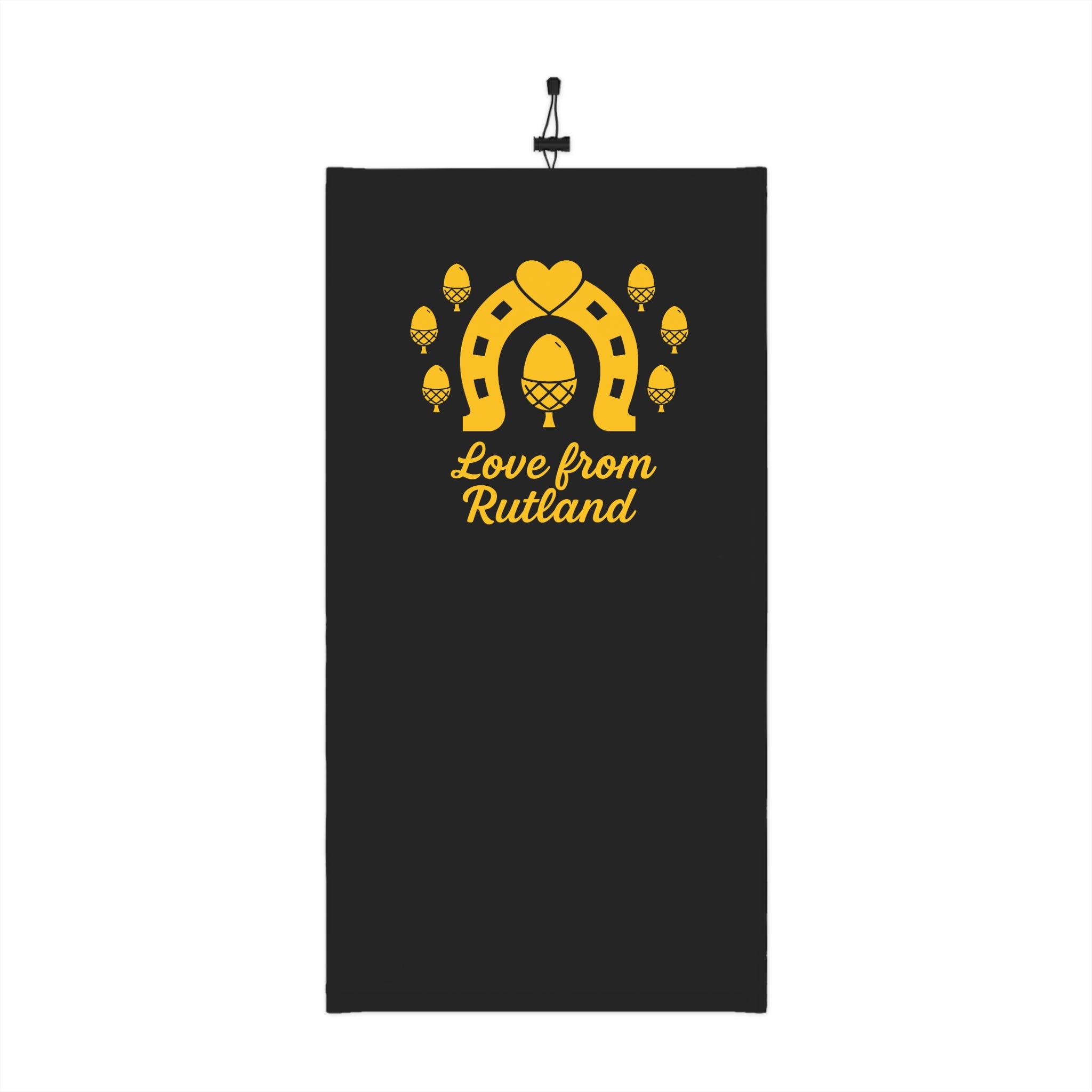 Classic Logo Cozy Winter Neck Gaiter with Drawstring - Black