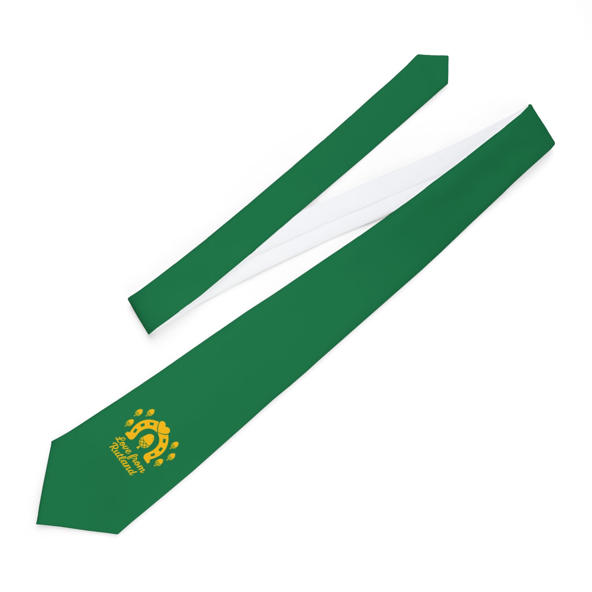 Classic Logo Green Love From Rutland Necktie
