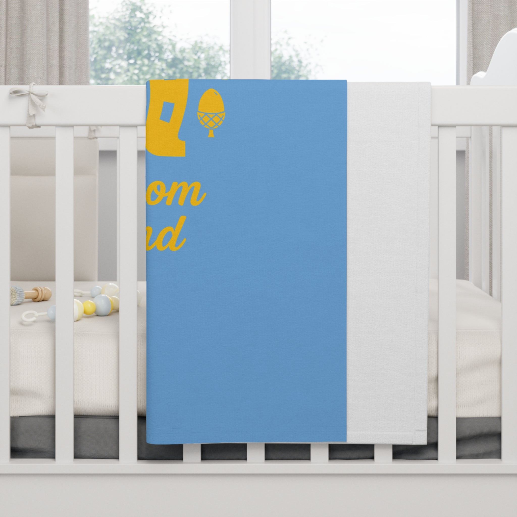 Classic Logo Soft Fleece Baby Blue Blanket