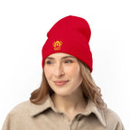 Classic Logo Embroidered Knit Beanie