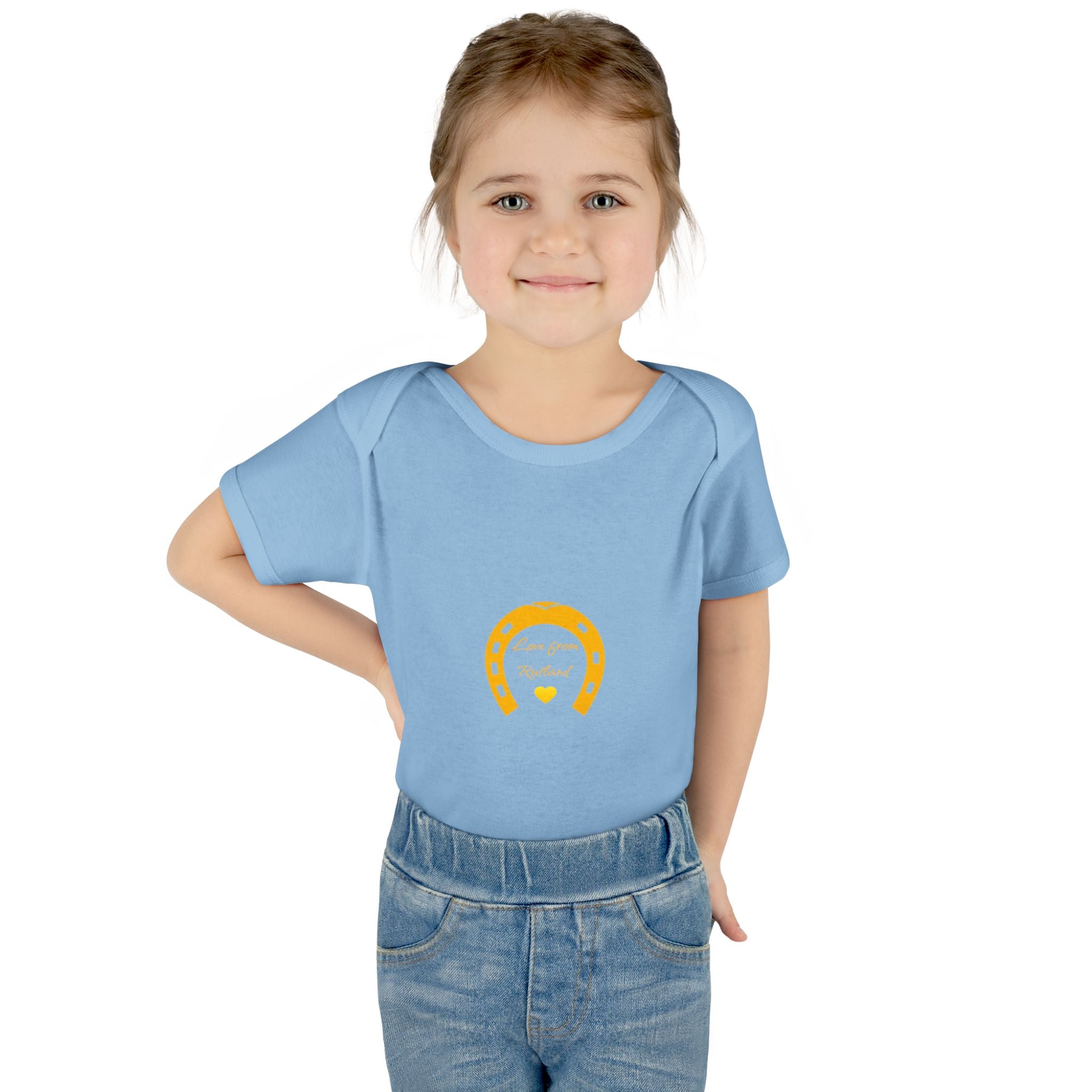 Heart & Horseshoe Bodysuit - Cute Gift for Newborns, Baby Shower, Birthday Outfit, Infants,