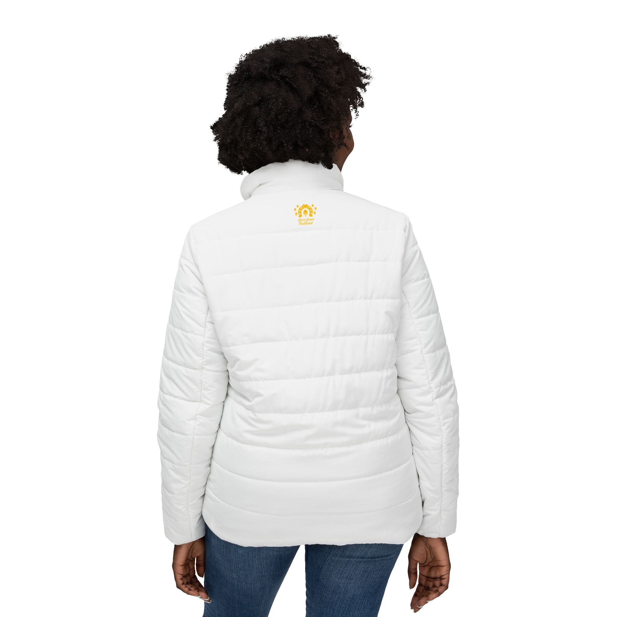 Classic Logo Love From Rutland Cozy Women's Puffer Jacket