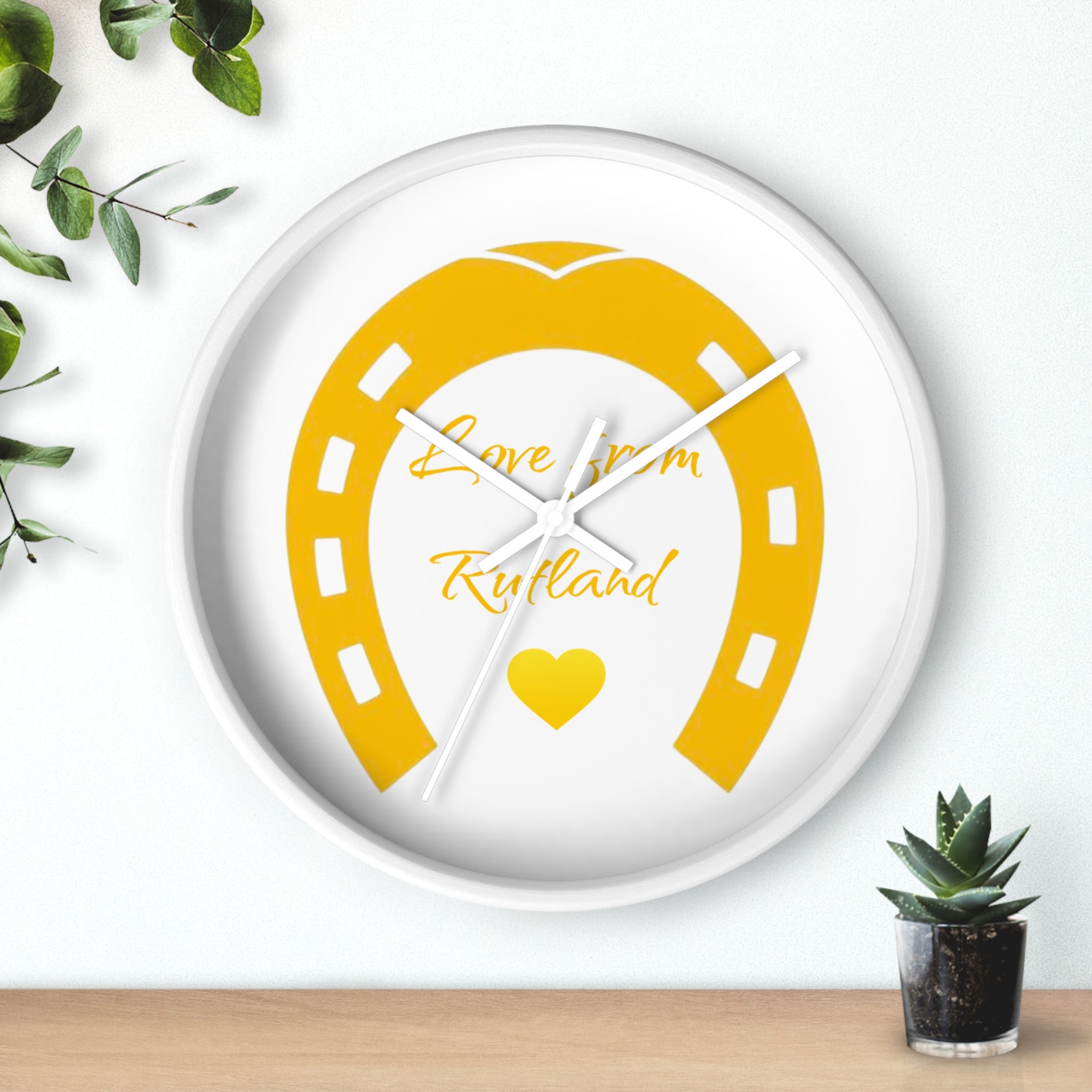 Heart & Horseshoe Wall Clock