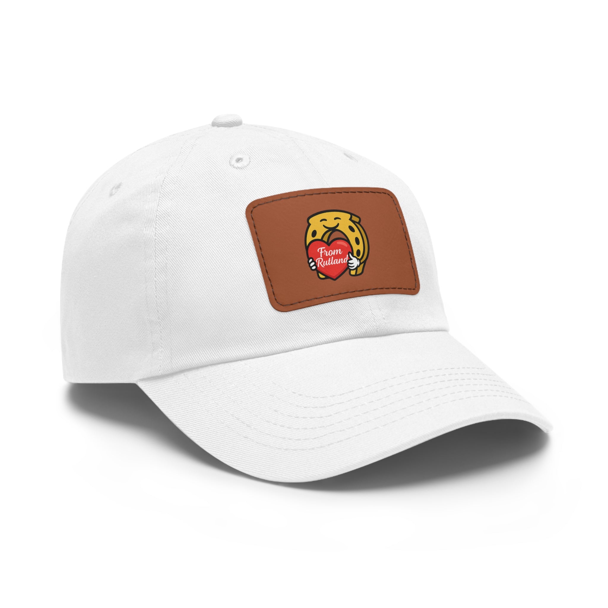 Heart & Horseshoe Cap with Leather Patch (Rectangle)