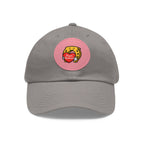 Dad Hat with Leather Patch (Round)