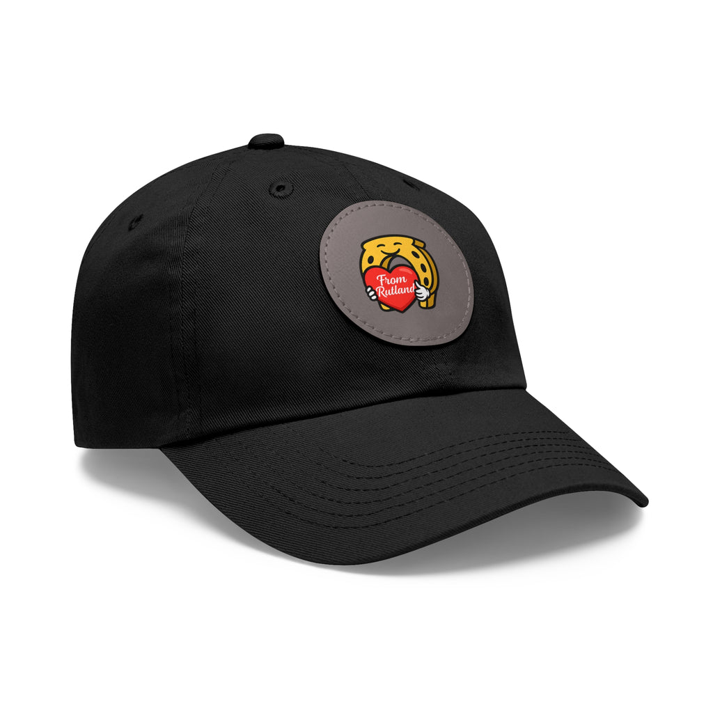 Heart & Horseshoe Cap with Leather Patch (Round)