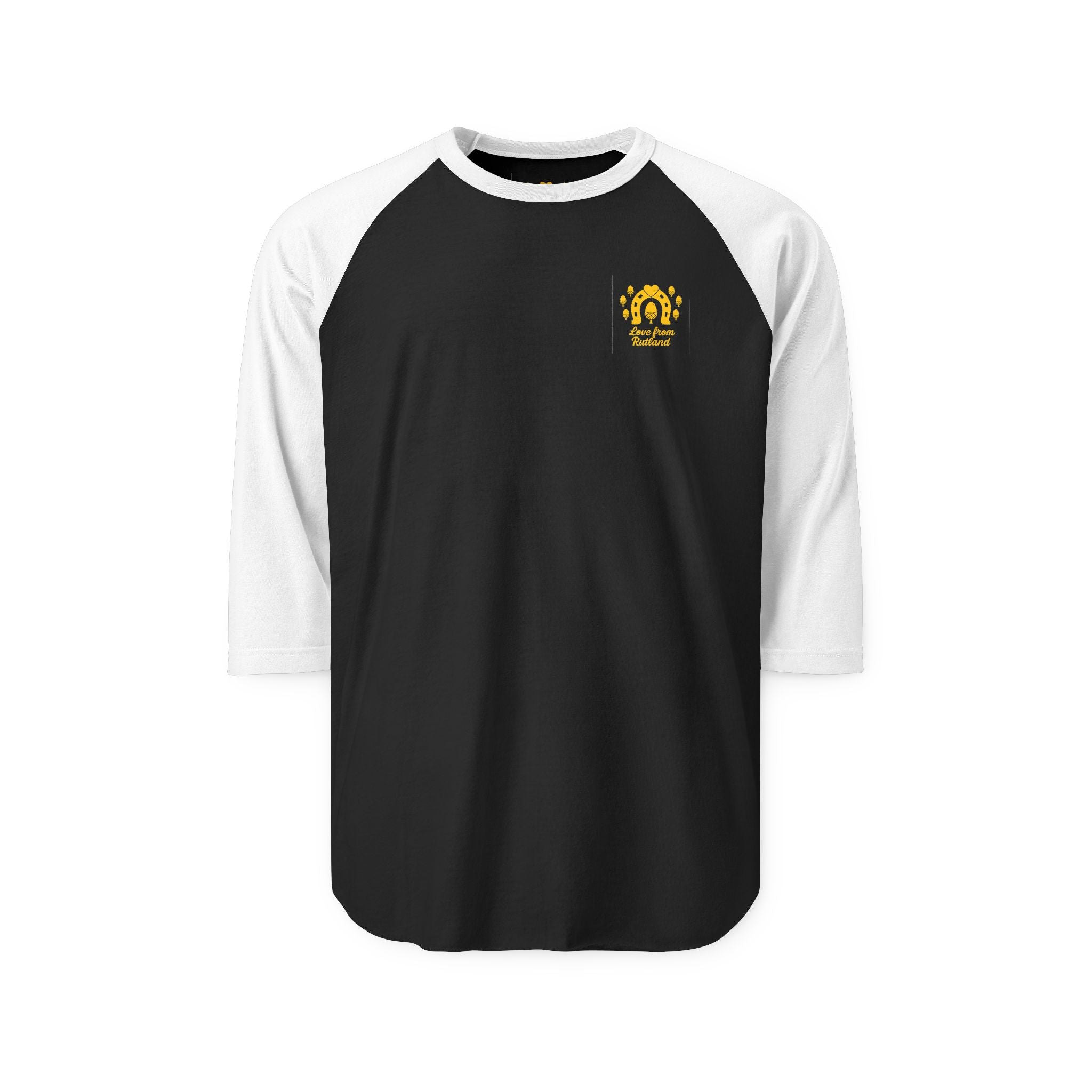 Classic Logo Unisex Three-Quarter Sleeve Raglan Shirt, Casual Tee, Sporty Shirt, Graphic Tee, Gift for Him, Gift for Her