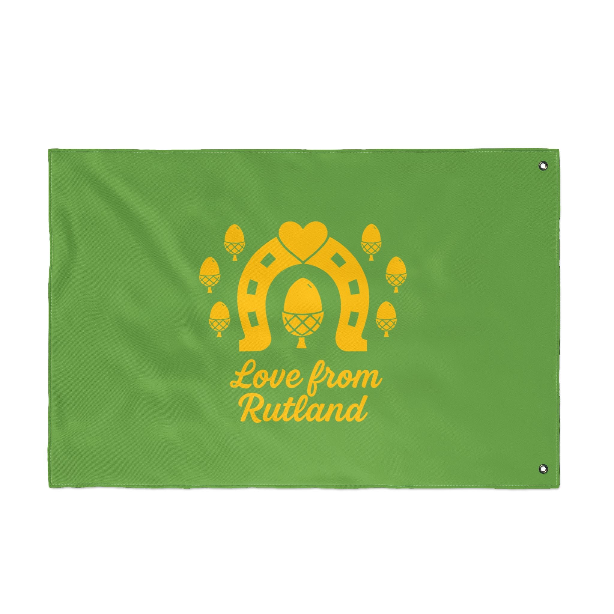 Classic Logo Love From Rutland Double Sided Flag