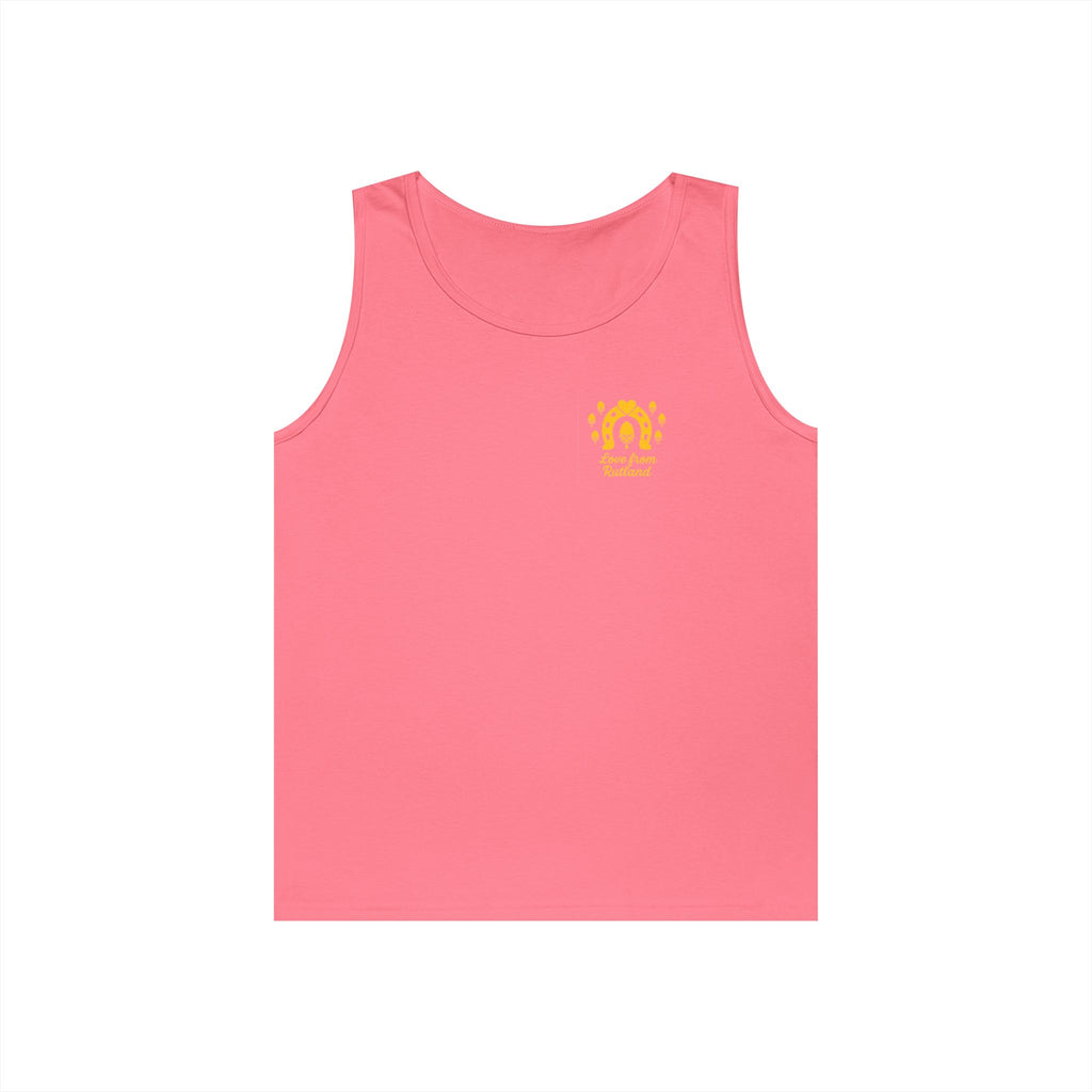 Sunshine Goddess Unisex Heavy Cotton Tank Top, Summer Style, Casual Wear, Beach Day Outfit, Gift for Her, Vacation Attire