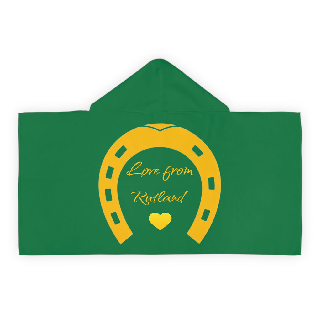 Heart & Horseshoe Youth Hooded Towel