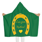 Heart & Horseshoe Youth Hooded Towel