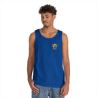 Sunshine Goddess Unisex Heavy Cotton Tank Top, Summer Style, Casual Wear, Beach Day Outfit, Gift for Her, Vacation Attire
