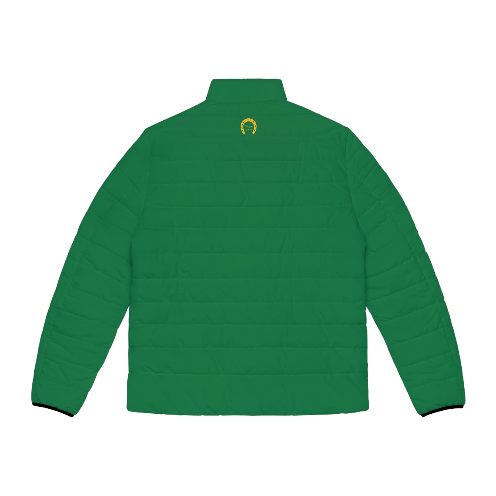 Classic Logo Green Quilted Puffer Jacket — Men's Outerwear