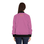 Classic Logo Women's Bomber Jacket - Light Pink