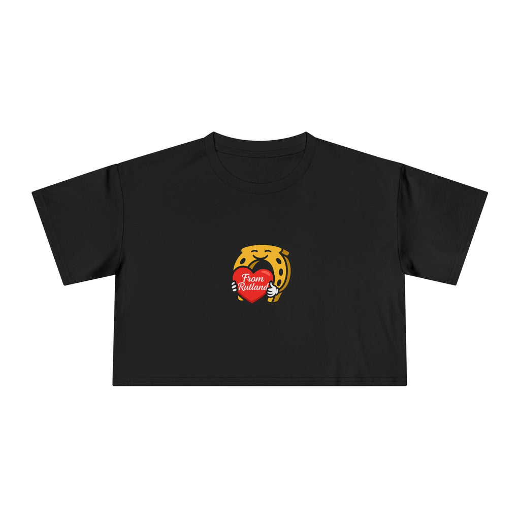 Heart & Horseshoe Women's Crop Tee