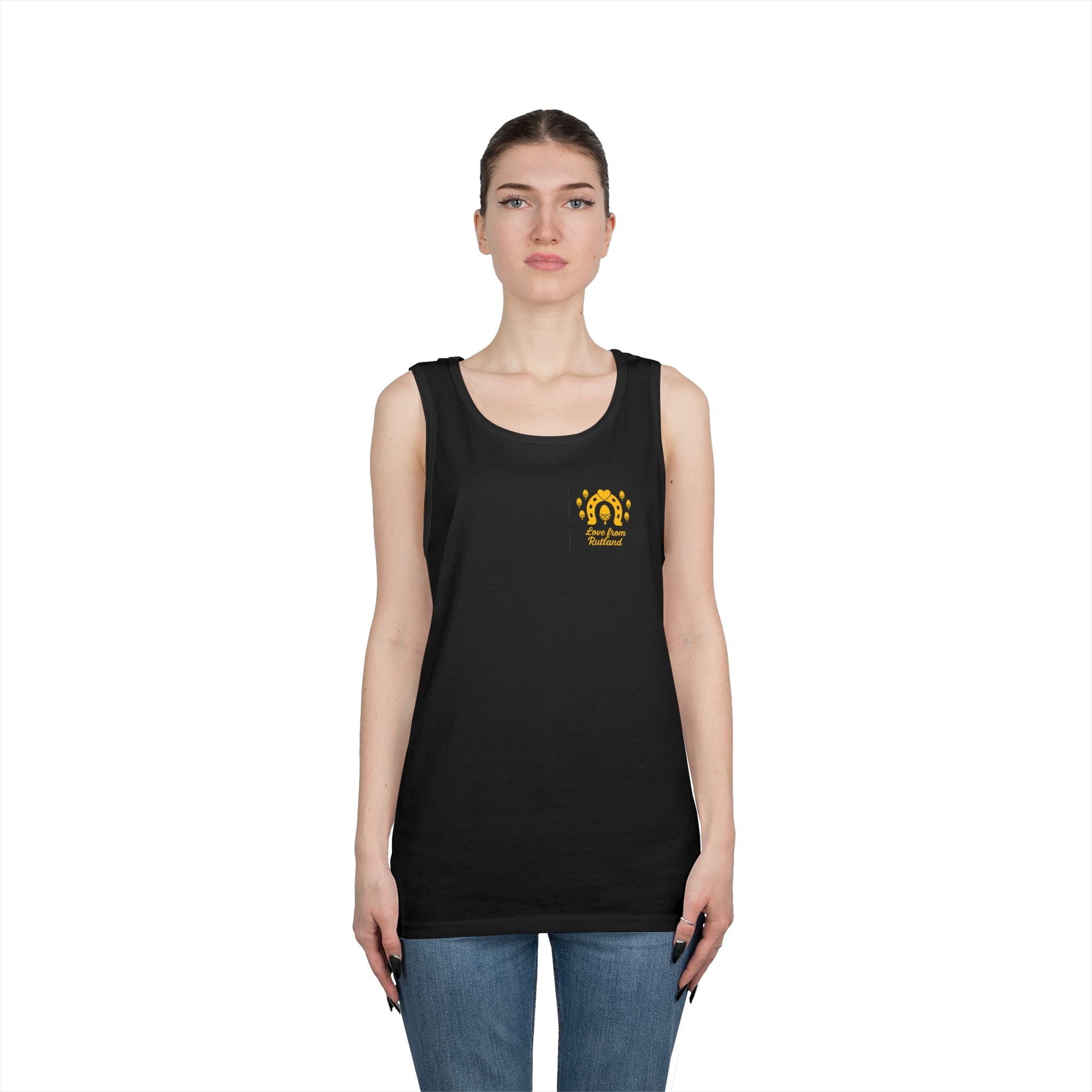 Sunshine Goddess Unisex Heavy Cotton Tank Top, Summer Style, Casual Wear, Beach Day Outfit, Gift for Her, Vacation Attire