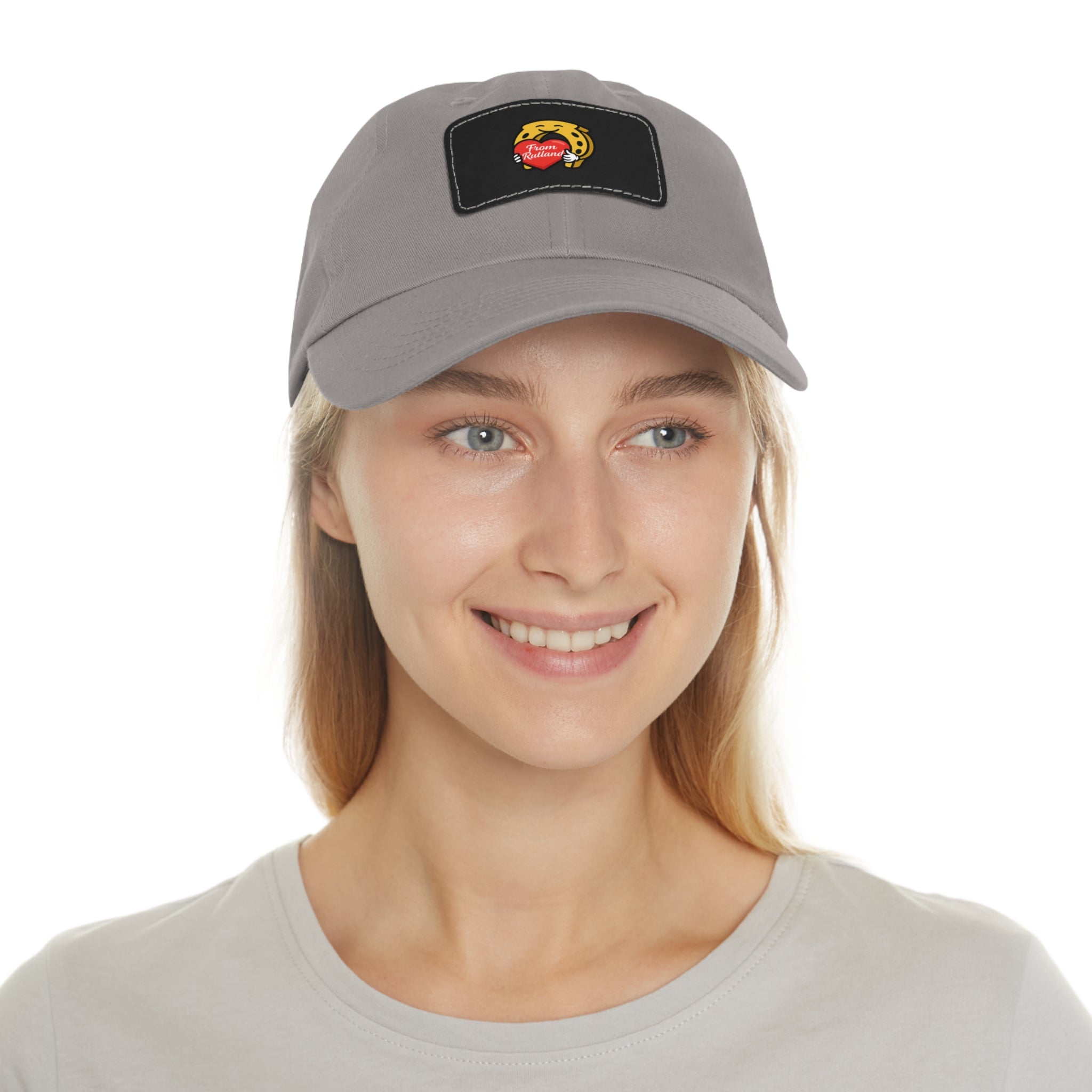 Heart & Horseshoe Cap with Leather Patch (Rectangle)