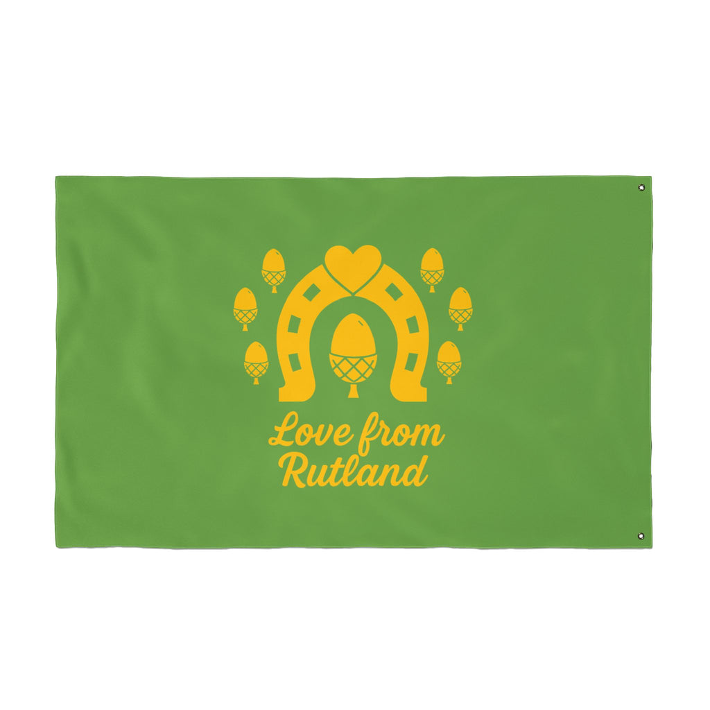 Classic Logo Love From Rutland Double Sided Flag