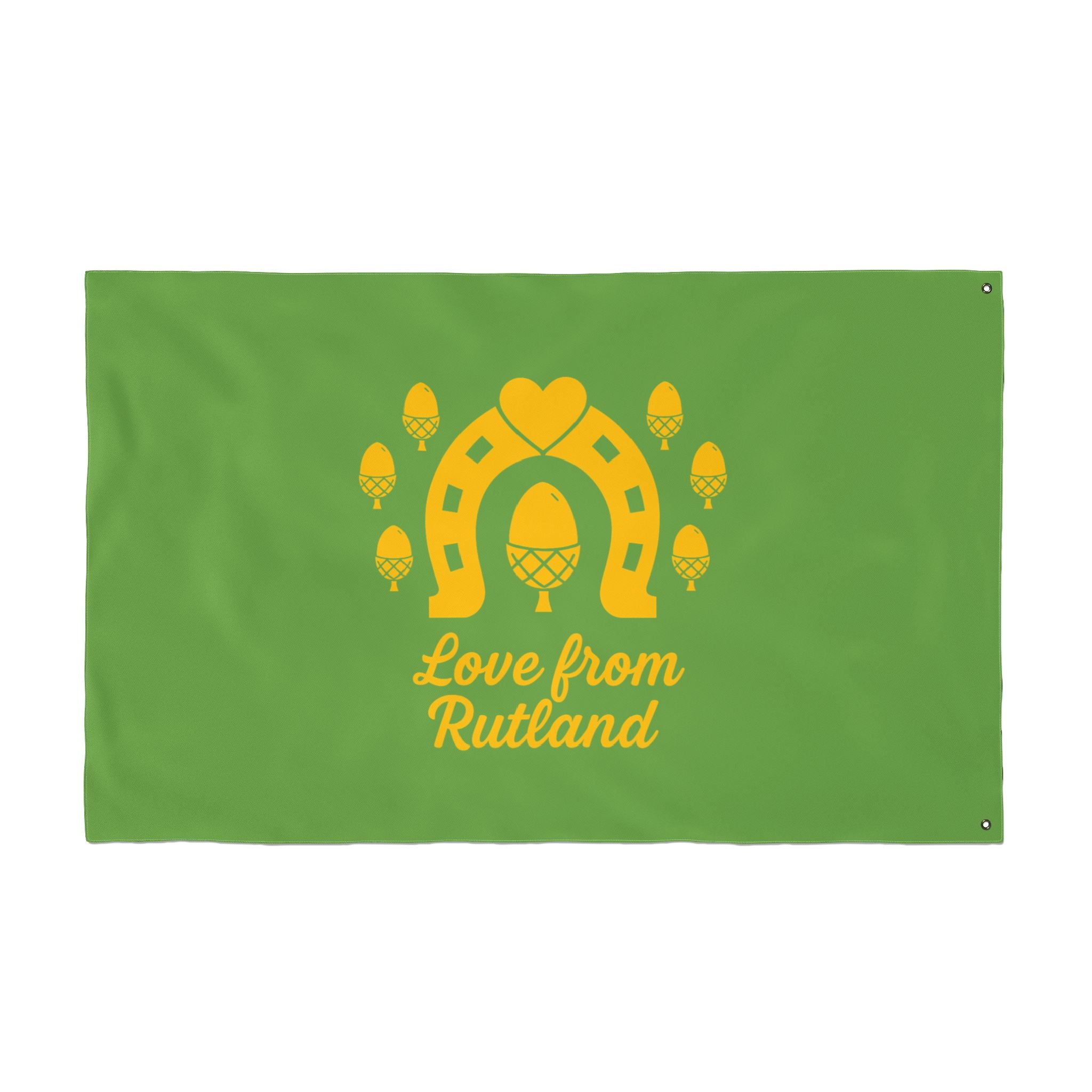 Classic Logo Love From Rutland Double Sided Flag