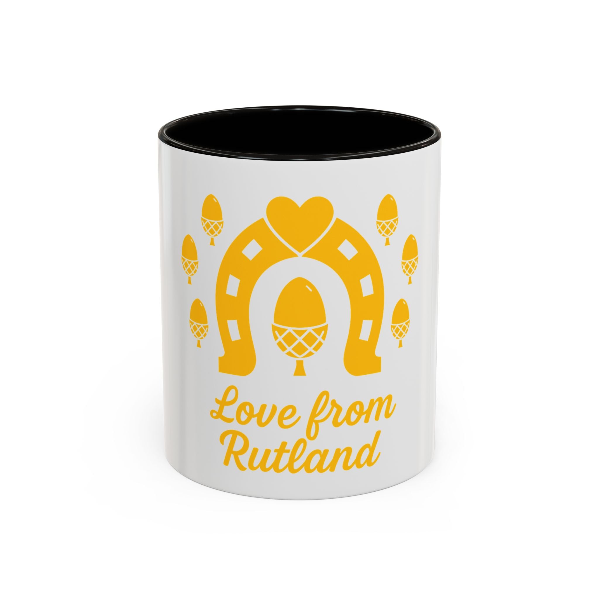 Classic Logo Colorful Love From Rutland Mug, Unique Gift, Coffee Mug, Home Decor, Designed Mug, Personalized Gift
