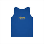 Sunshine Goddess Unisex Heavy Cotton Tank Top, Summer Style, Casual Wear, Beach Day Outfit, Gift for Her, Vacation Attire