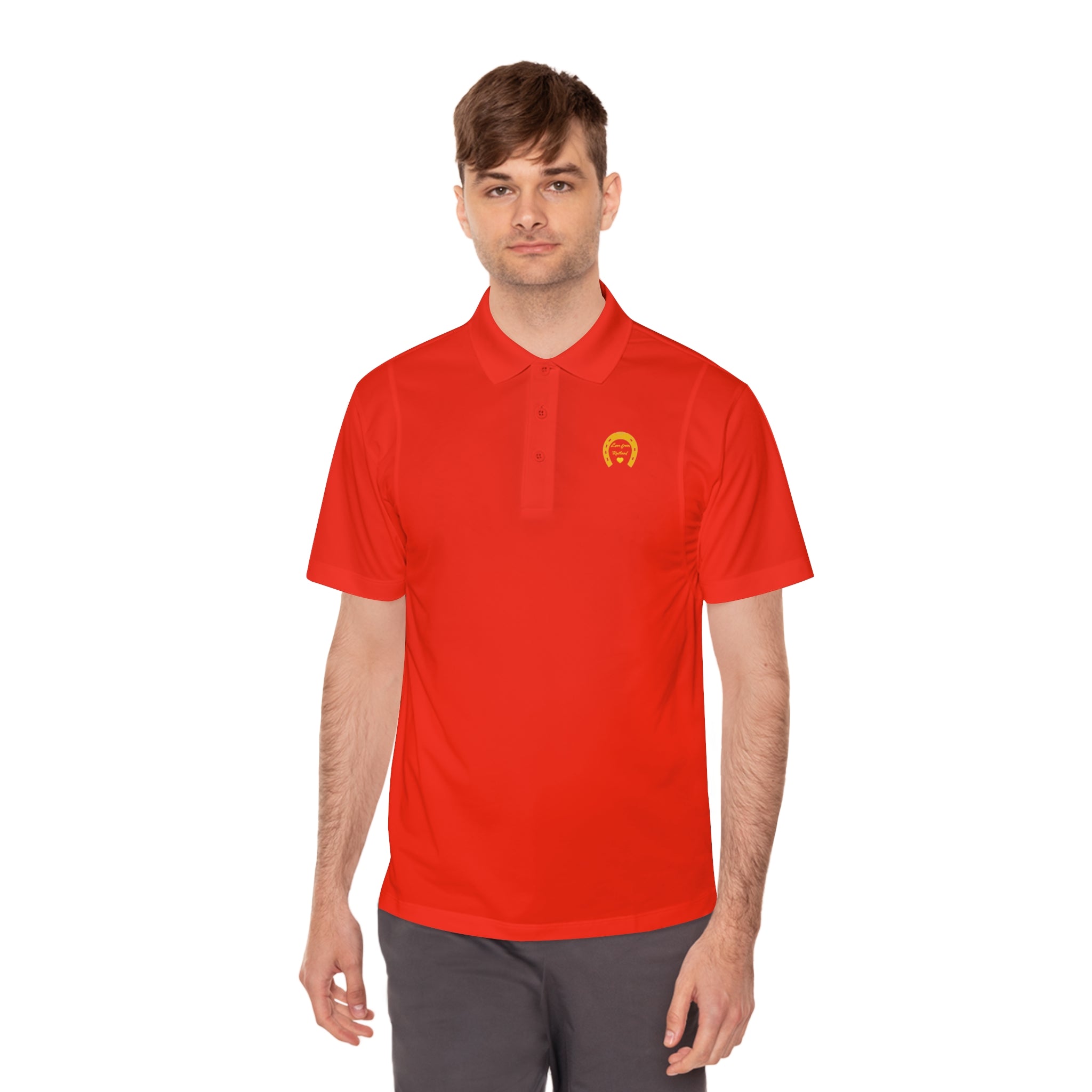 Heart & Horseshoe Men's Sport Polo Shirt
