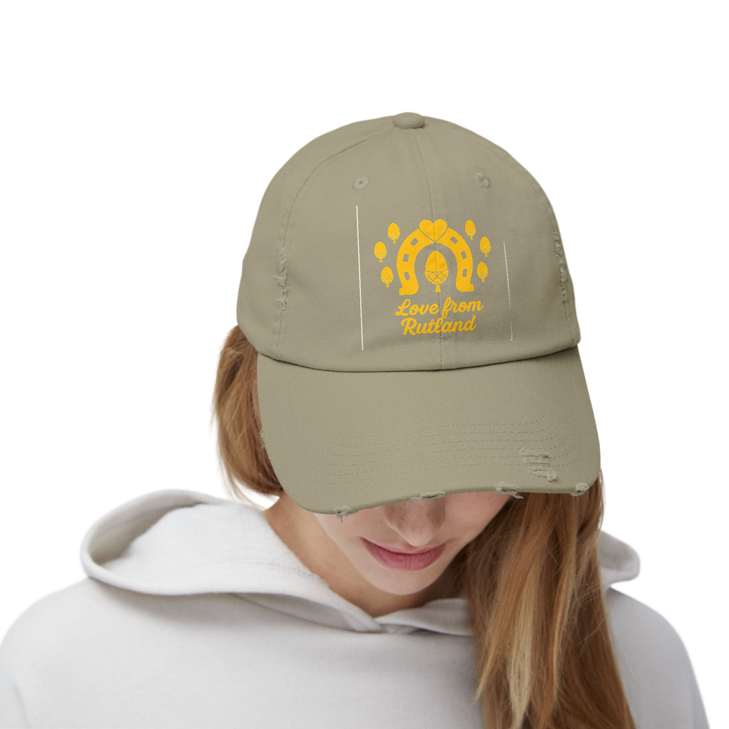 Trendy Distressed Cap with Classic Logo Design