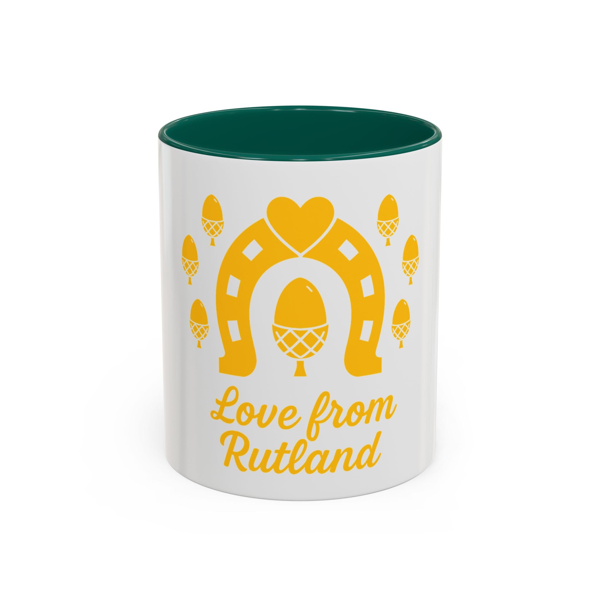 Classic Logo Colorful Love From Rutland Mug, Unique Gift, Coffee Mug, Home Decor, Designed Mug, Personalized Gift