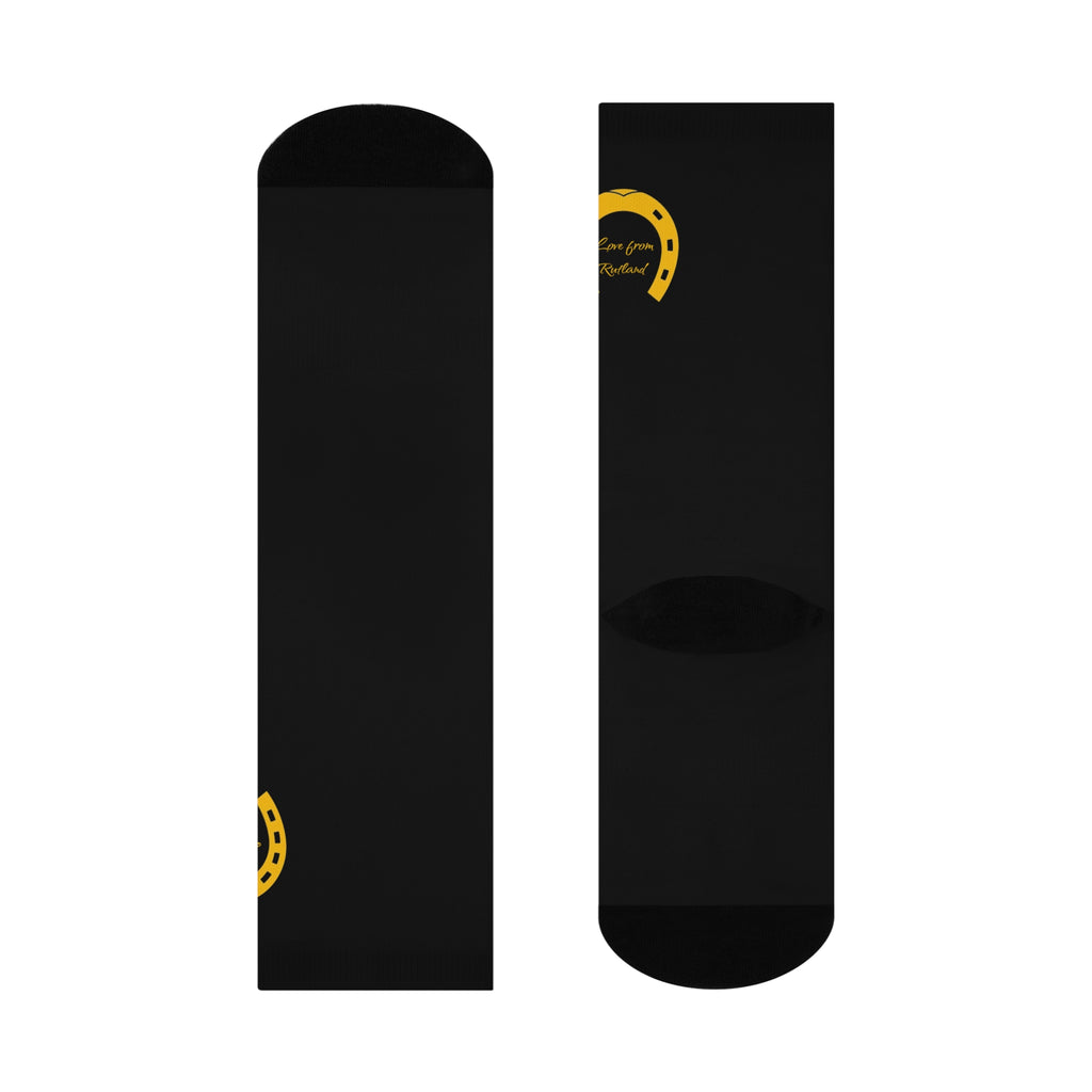 Classic Logo Custom Cushioned Crew Socks