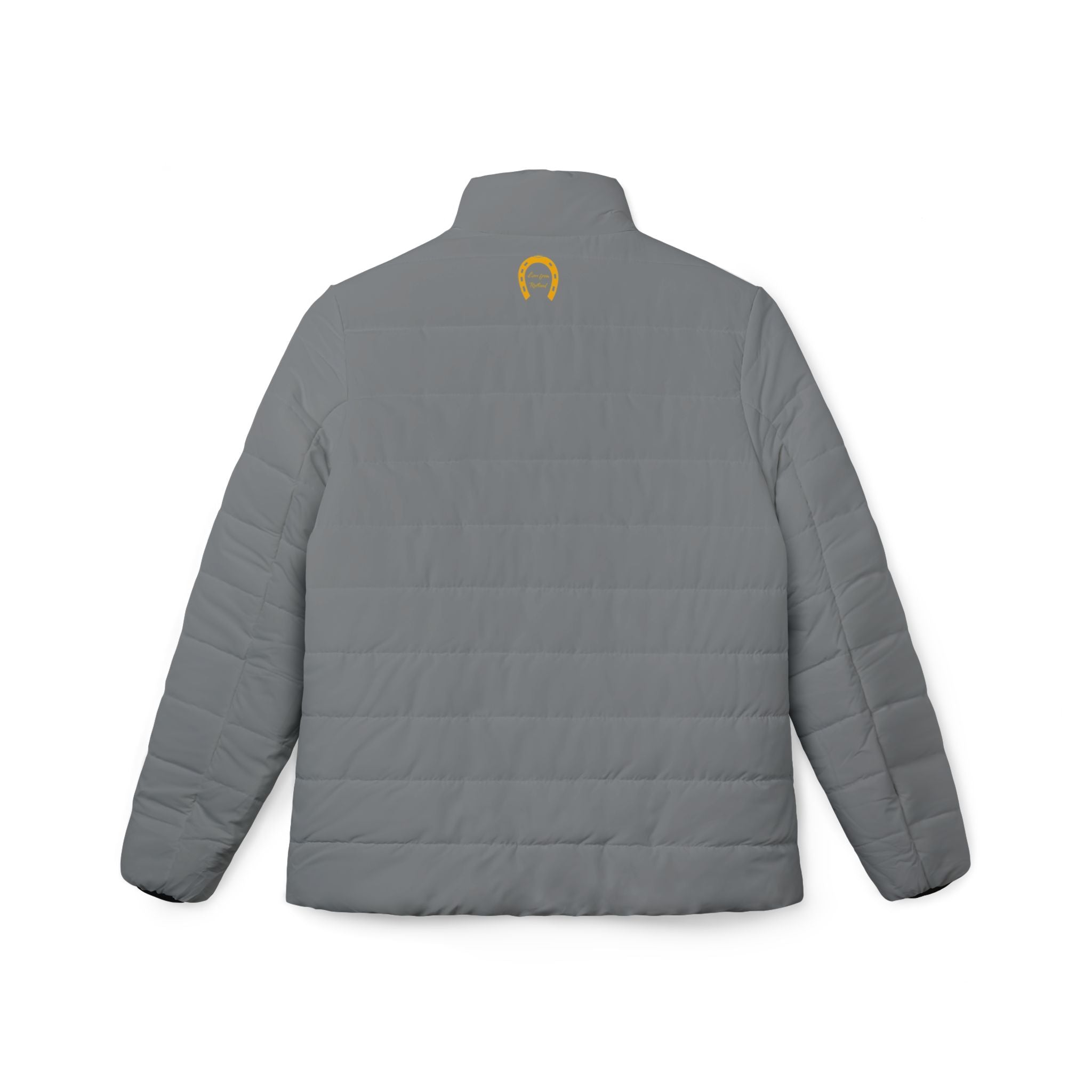 Classic Logo Love From Rutland Cozy Women's Puffer Jacket - Grey