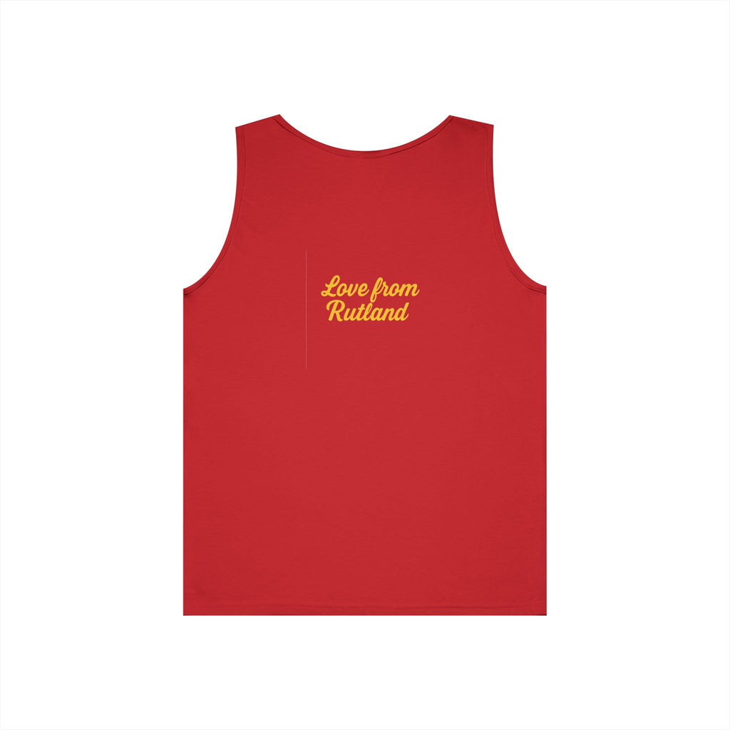Sunshine Goddess Unisex Heavy Cotton Tank Top, Summer Style, Casual Wear, Beach Day Outfit, Gift for Her, Vacation Attire