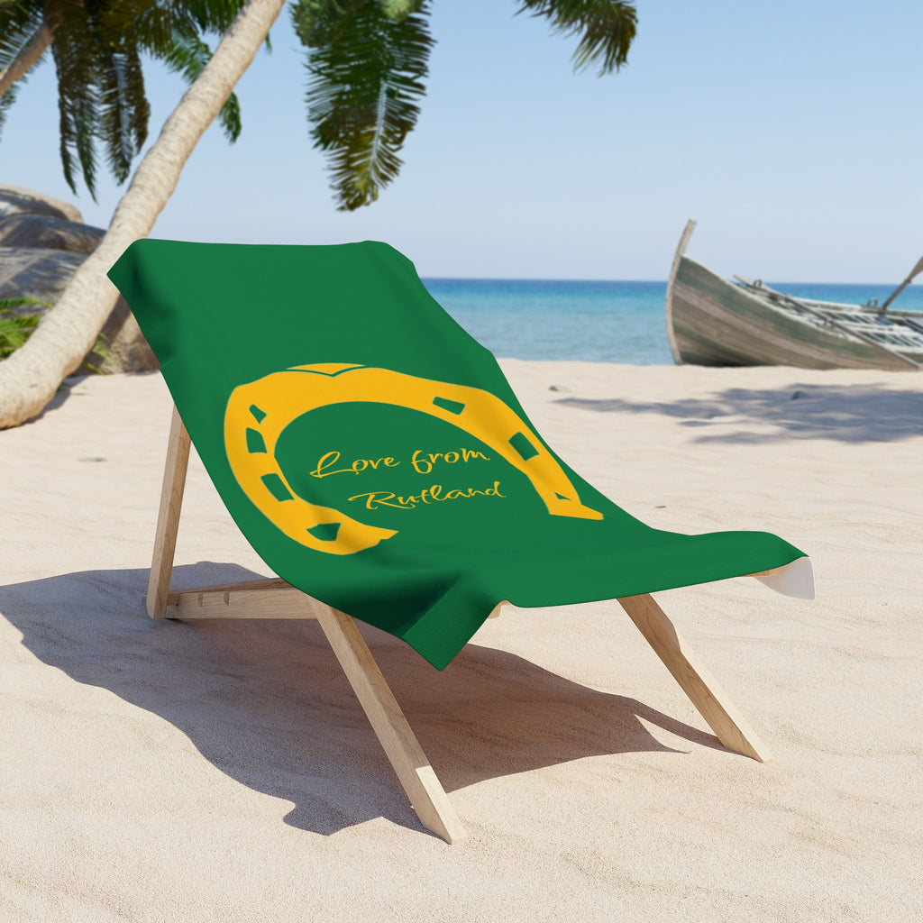 Classic Logo Love from Rutland Green Beach Towel