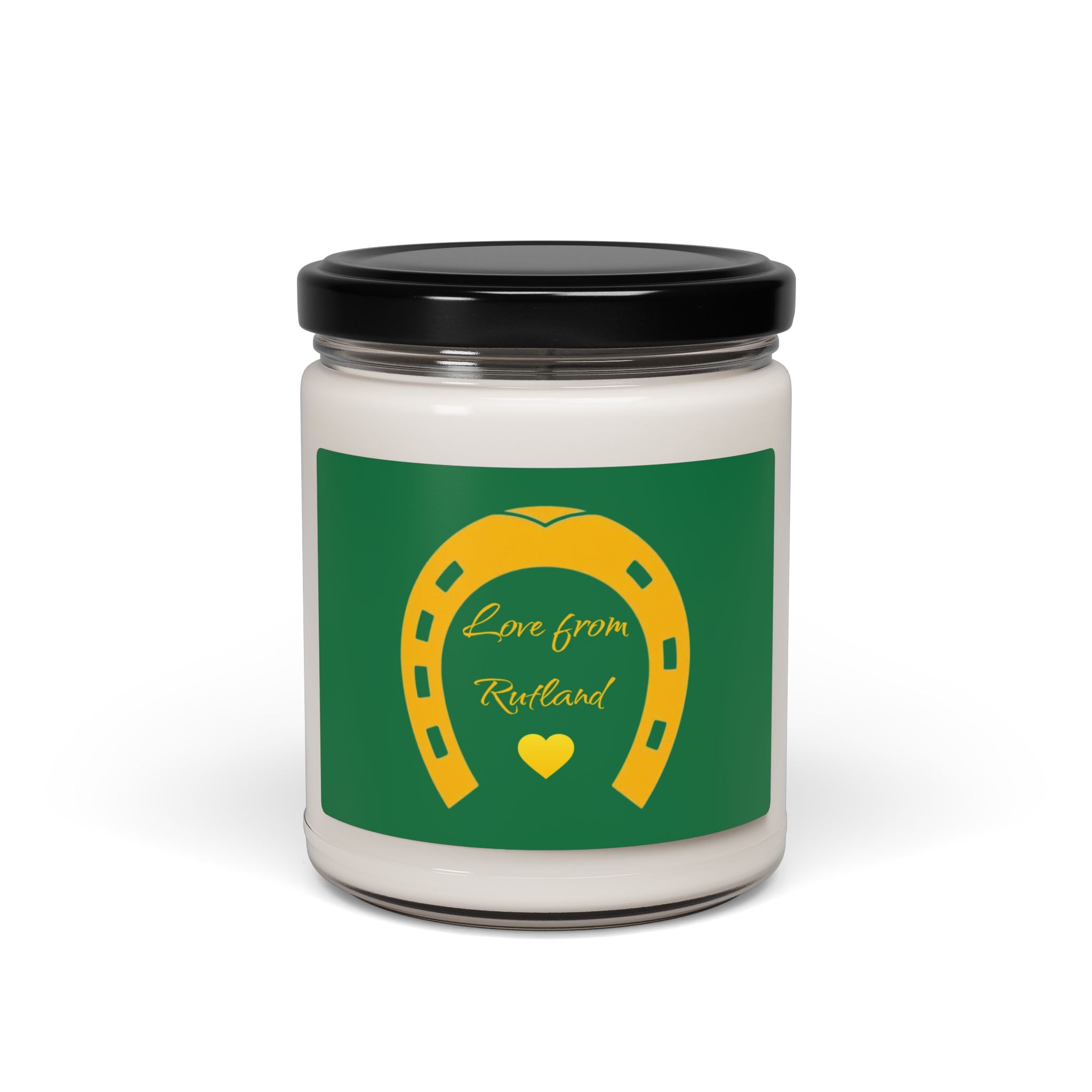Heart & Horseshoe Scented Soy Candle — 9oz (Love from Rutland)