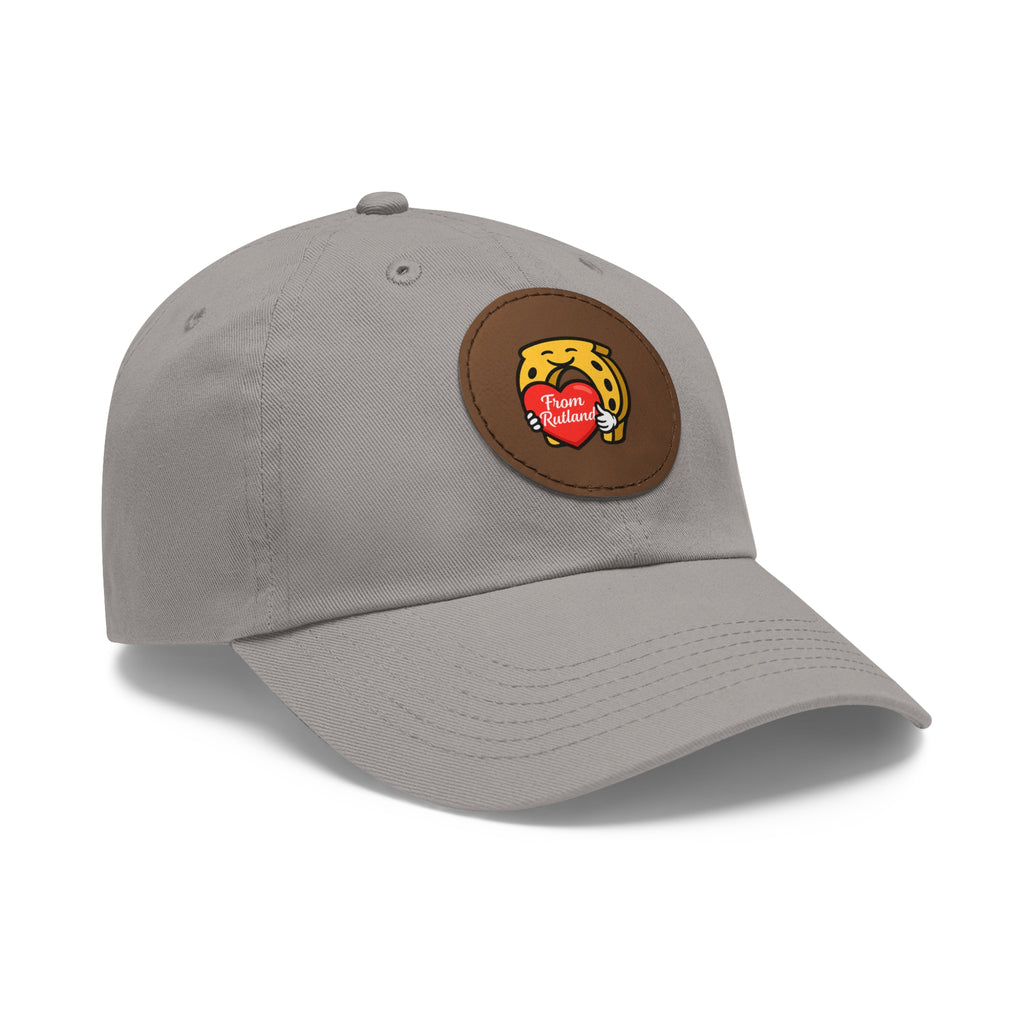 Heart & Horseshoe Cap with Leather Patch (Round)