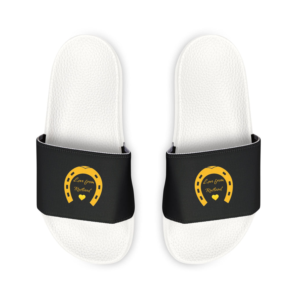 Heart & Horseshoe Youth Removable-Strap Slider Sandals