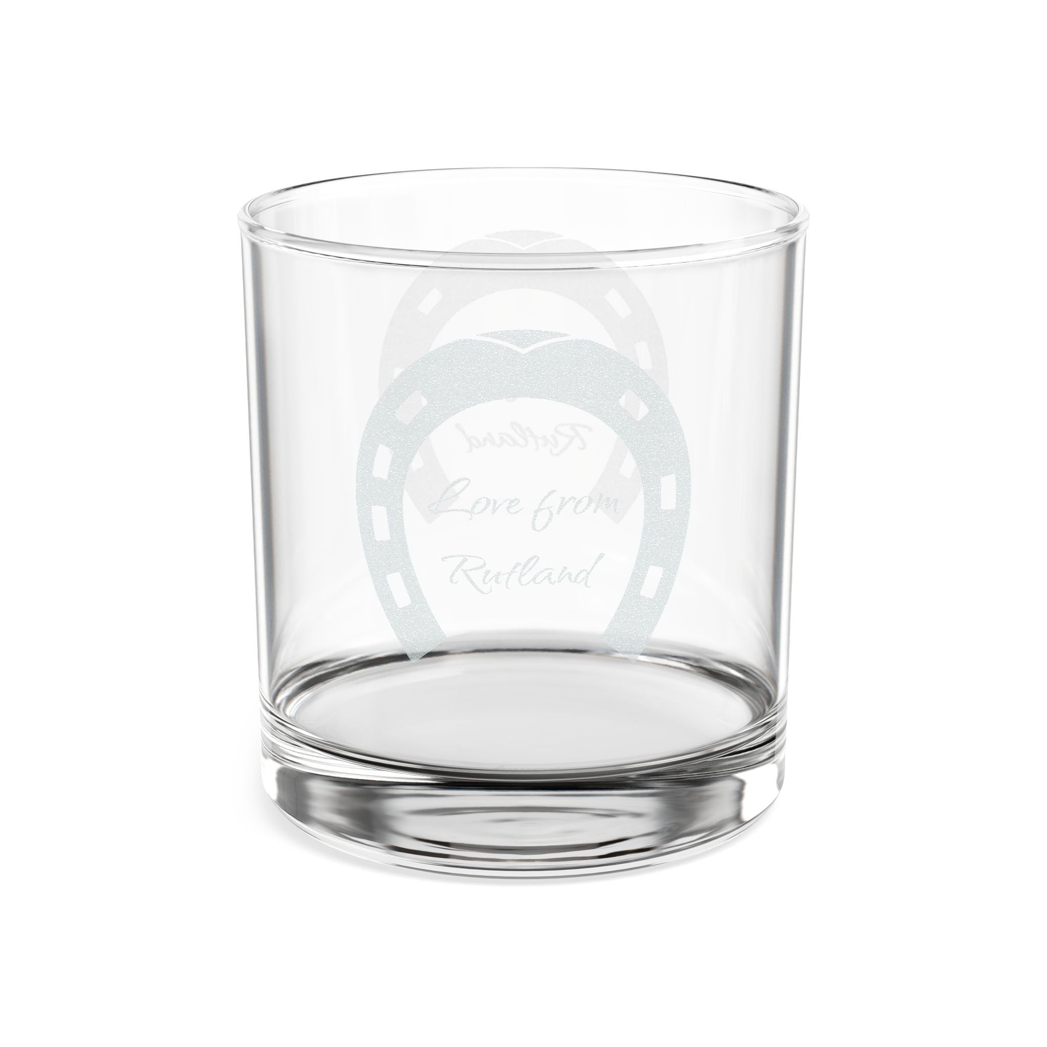 Classic Logo Engraved Whiskey Glass — Personalized 10.5 oz Tumbler Glass