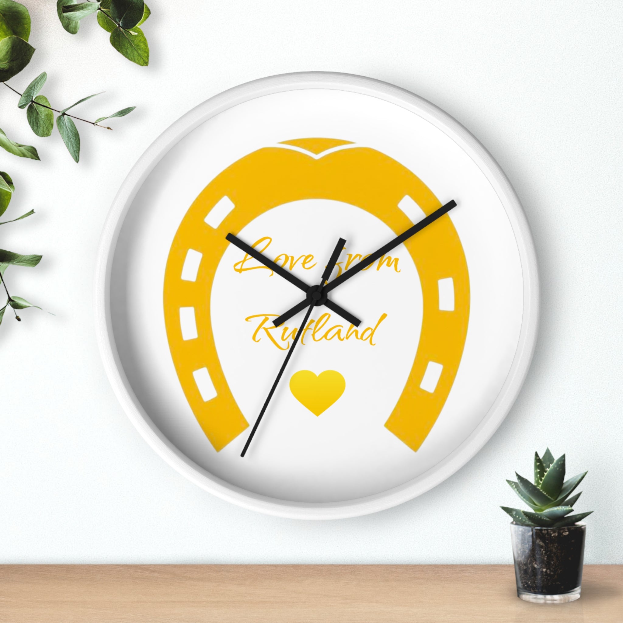 Heart & Horseshoe Wall Clock