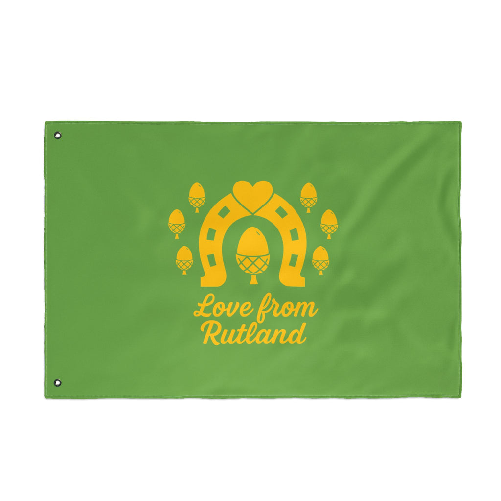 Classic Logo Love From Rutland Double Sided Flag
