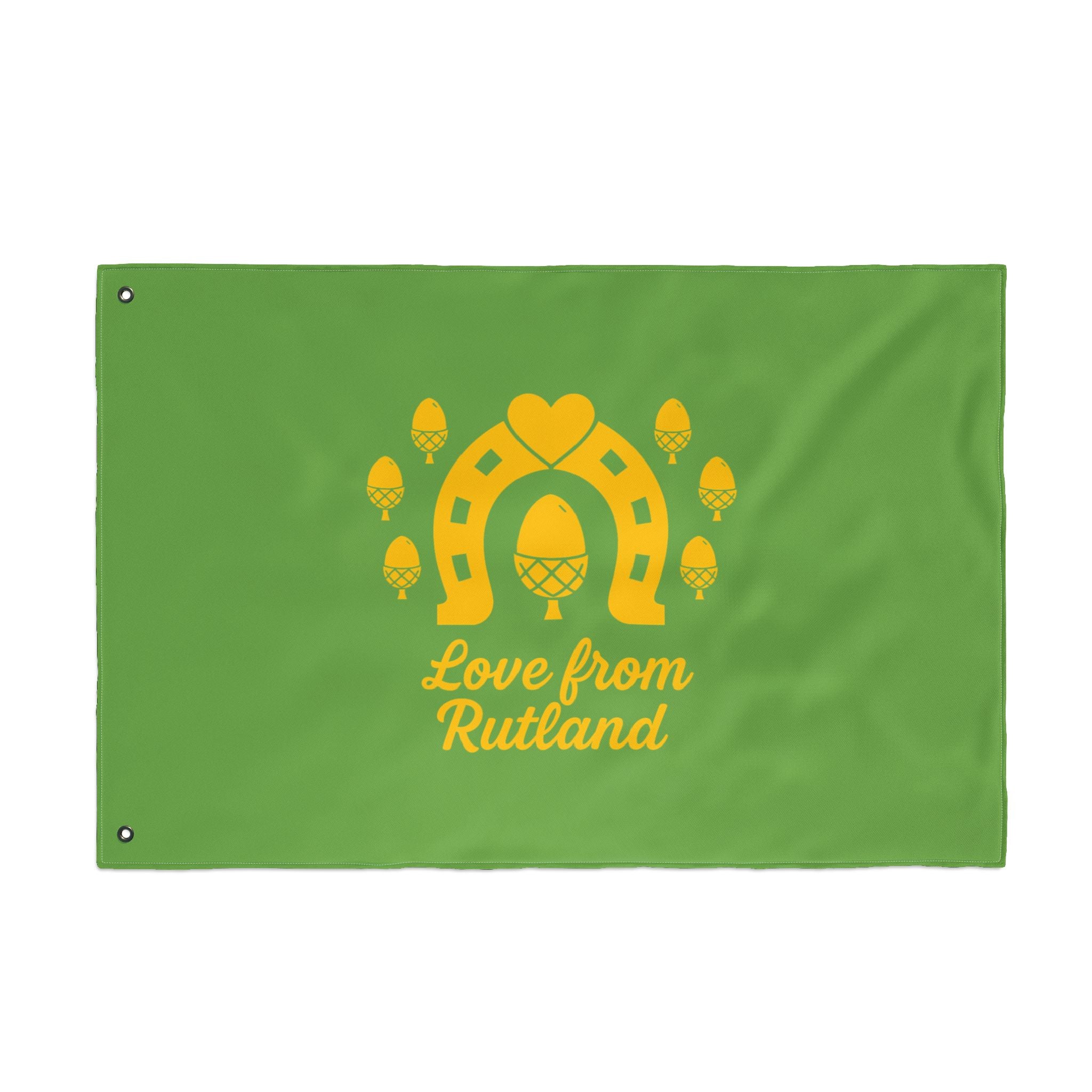 Classic Logo Love From Rutland Double Sided Flag