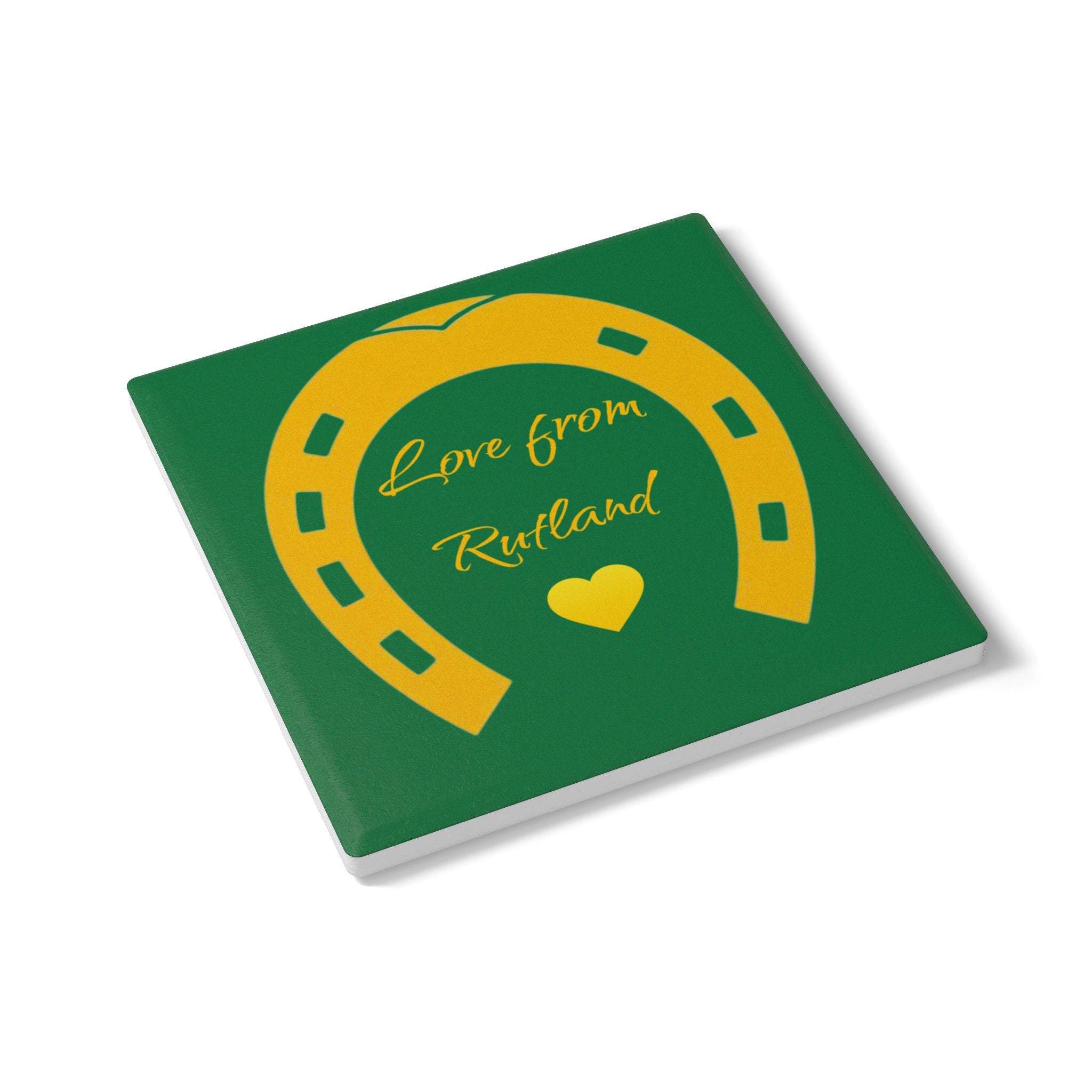 Heart & Horseshoe Ceramic Coaster
