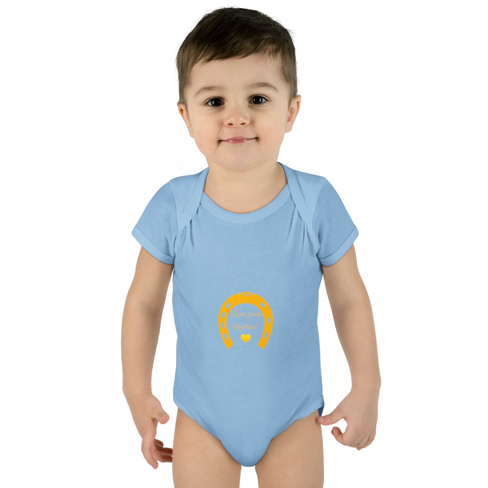 Heart & Horseshoe Bodysuit - Cute Gift for Newborns, Baby Shower, Birthday Outfit, Infants,