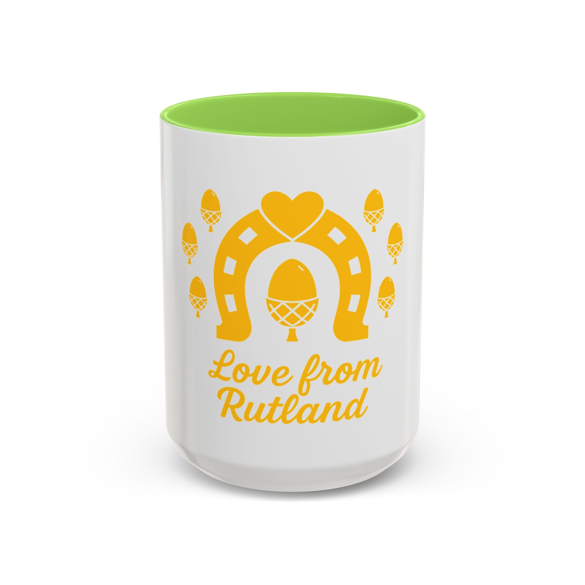 Classic Logo Colorful Love From Rutland Mug, Unique Gift, Coffee Mug, Home Decor, Designed Mug, Personalized Gift