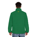 Classic Logo Green Quilted Puffer Jacket — Men's Outerwear