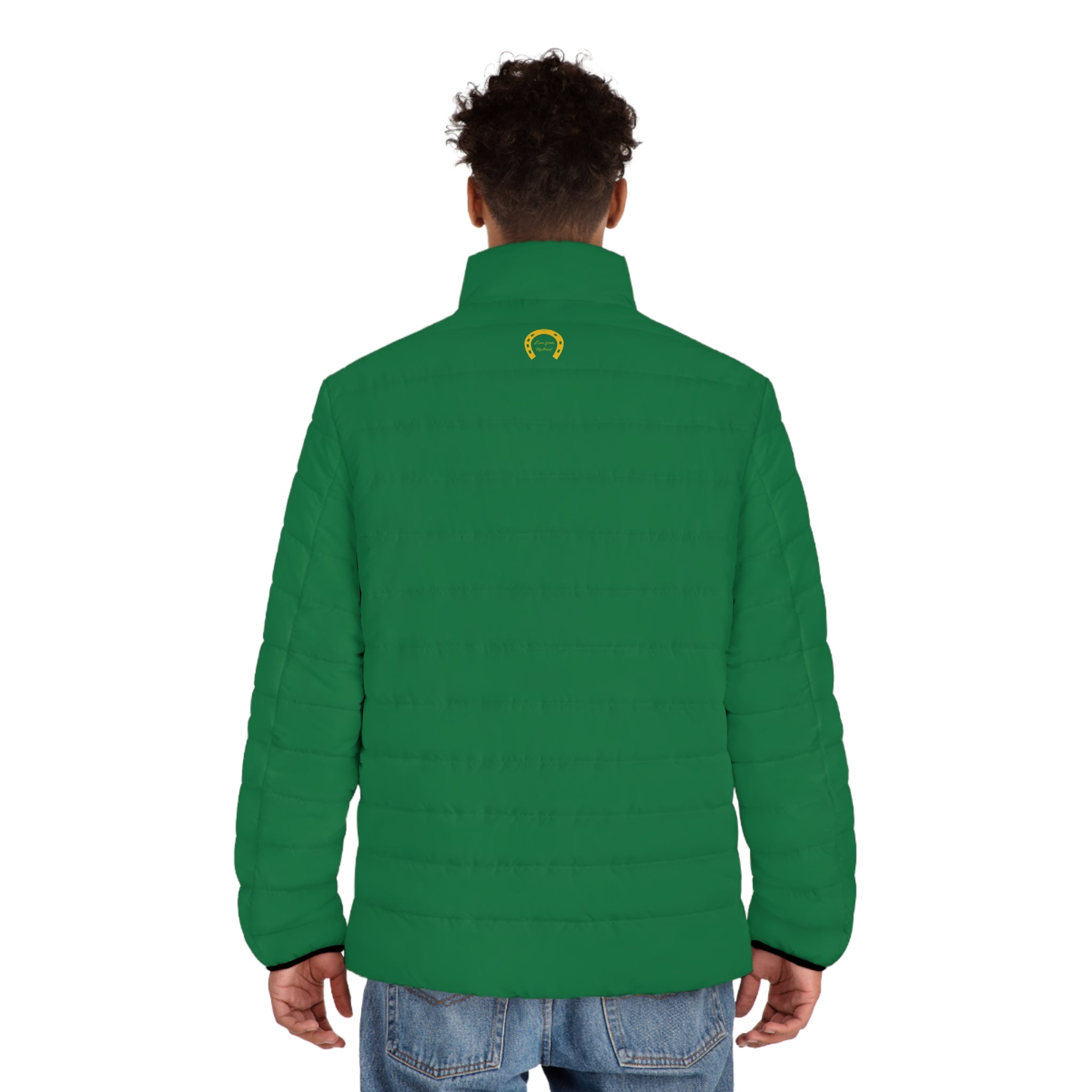 Classic Logo Green Quilted Puffer Jacket — Men's Outerwear