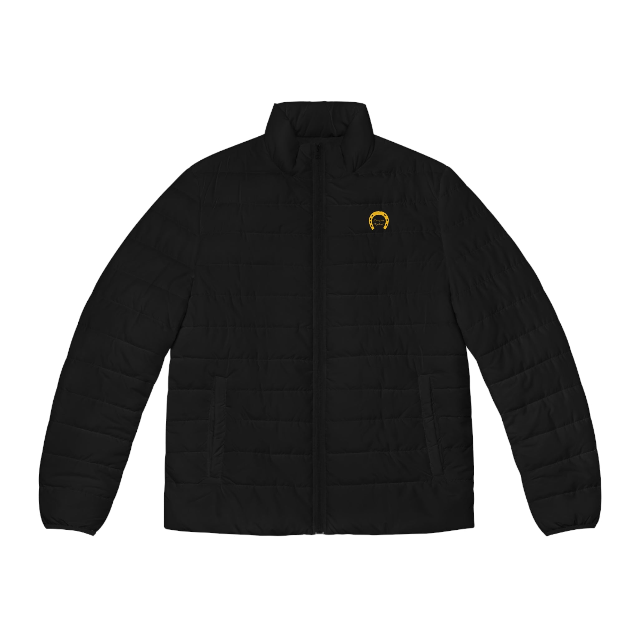 Classic Logo Black Quilted Puffer Jacket — Men's Outerwear