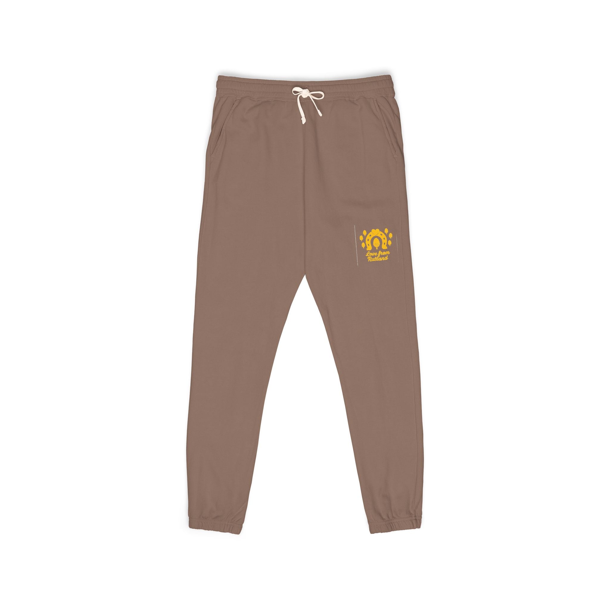 Classic Logo Cozy Garment-Dyed Sweatpants | Unisex Fleece Lounge Pants