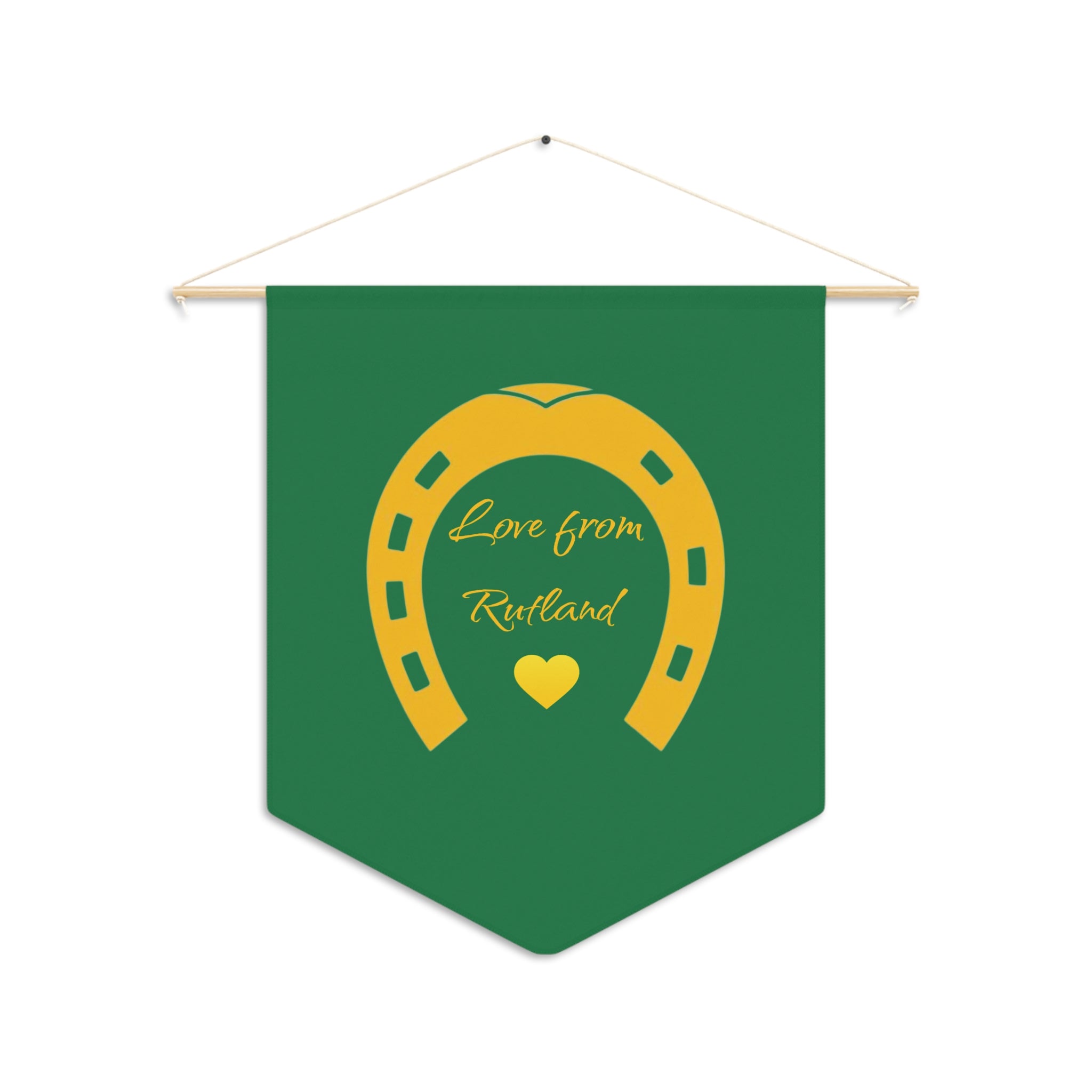 Heart & Horseshoe Wall Pennant