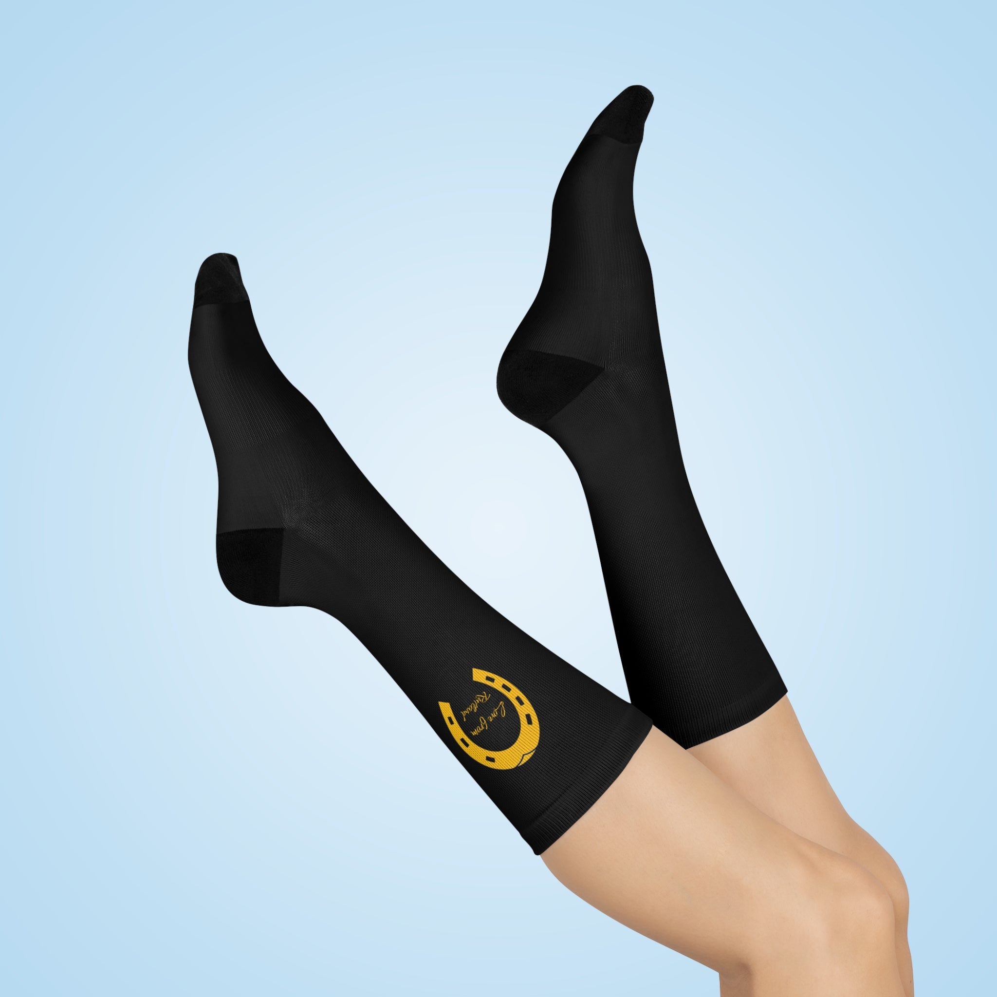 Classic Logo Custom Cushioned Crew Socks
